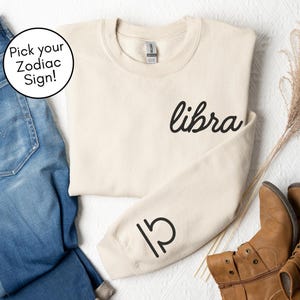 Custom Astrology Sweatshirt Zodiac Sweatshirt Personalized Astrology Sweatshirt Virgo Gift Leo Gifts Custom Astrology Hoodie Astrology Shirt