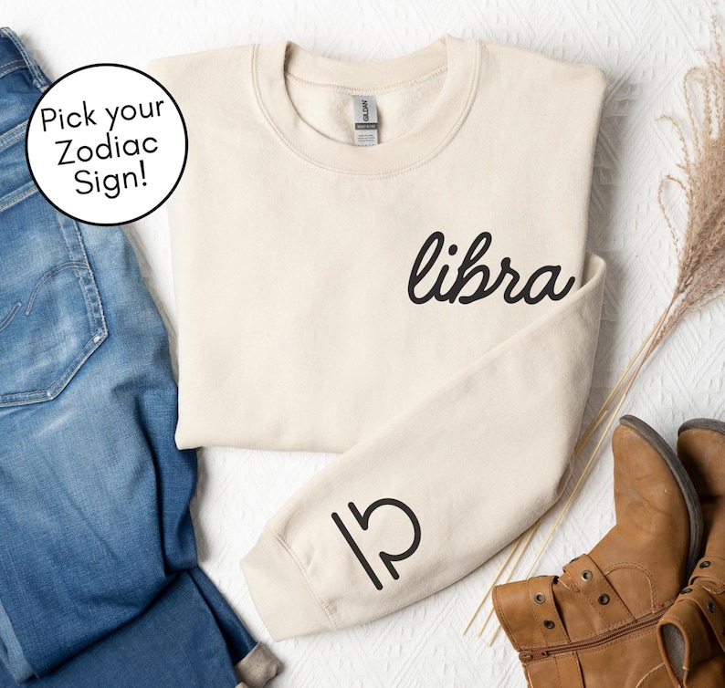 Custom Astrology Sweatshirt Zodiac Sweatshirt Personalized Astrology Sweatshirt Virgo Gift Leo Gifts Custom Astrology Hoodie Astrology Shirt