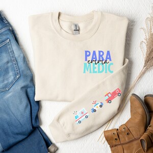 Custom Paramedic Sweatshirt, Personalized Paramedic Sweatshirt, Paramedic Gift, Emergency Medical Technician Crewneck, Custom EMT Pullover