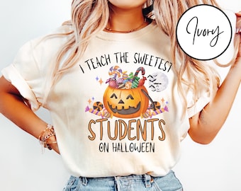 Comfort Colors® Halloween Teacher Shirt, Teacher Shirt, Funny Teacher Halloween Shirt, Halloween T-Shirt, Gift for Teacher, Teacher Tee