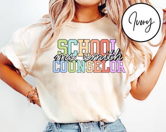 Comfort Colors® School Counselor Shirt, School Counseling Gift, Mental Health School Shirts, Counselor School Tee, School Therapist Shirts