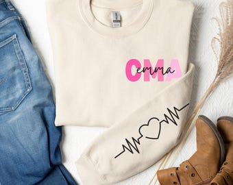 Personalized Name CMA Nurse Sweatshirt Custom CMA Nurse Hoodie CMA Nurse Crewneck Nurse Appreciation Certified Medical Assistant Sweater