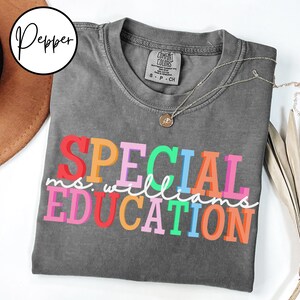 Comfort Colors Special Education Teacher Shirts Special Education Teacher Gifts Sped Teacher Shirt Autism Teacher Shirt Sped Shirt Gift zdjęcie 4