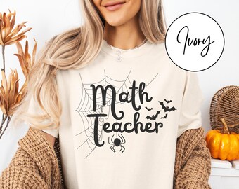 Comfort Colors Math Teacher Halloween Shirt Math Teacher Gift Math Shirt Mathematician Shirt Gift Halloween Math Teacher Shirt Math TShirt