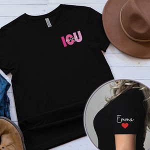Personalized ICU Nurse Shirt Custom ICU Nurse Tshirt ICU Nurse Gift Nurse Appreciation Gift Critical Care Nurse T-shirt Icu Nurse Tee