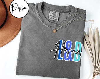 Comfort Colors Personalized L&D Nurse Shirt, Labor and Delivery Nurse Custom T-shirt, Nurse Appreciation, Labor and Delivery Nurse T shirt