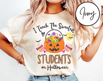 Comfort Colors® Halloween Teacher Shirt, Teacher Shirt, Funny Teacher Halloween Shirt, Halloween T-Shirt, Gift for Teacher, Teacher Tee