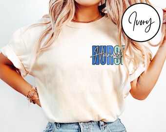 Comfort Color Personalized Nurse Shirt, Custom Name Nurse Shirt, Nurse Shirt, Nursing School Tee, Nurse Tee, Gift For Nurse, ER Nurse Shirts