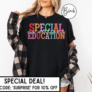 Comfort Colors Special Education Teacher Shirts Special Education Teacher Gifts Sped Teacher Shirt Autism Teacher Shirt Sped Shirt Gift zdjęcie 2