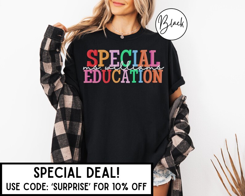 Comfort Colors Special Education Teacher Shirts Special Education Teacher Gifts Sped Teacher Shirt Autism Teacher Shirt Sped Shirt Gift zdjęcie 2