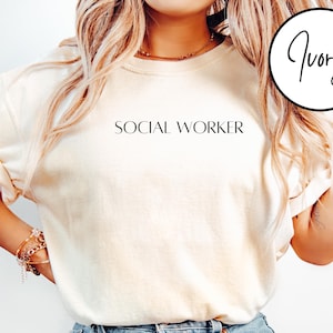 Comfort Colors® Social Worker Gifts, Social Worker Shirt, Gift For Social Worker, School Counselor, Therapist Shirt, MSW LSW Social Worker