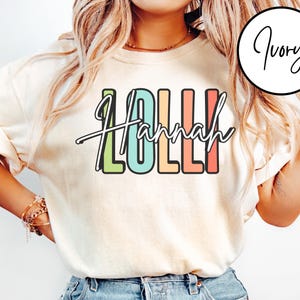 Comfort Colors® Lolli Shirt, Custom Lolli T-Shirt, Lolli Tee, Lolli Shirt, Gift for Lolli, Grandma Gift, Grandmother Shirt,Grandma Mimi Gigi