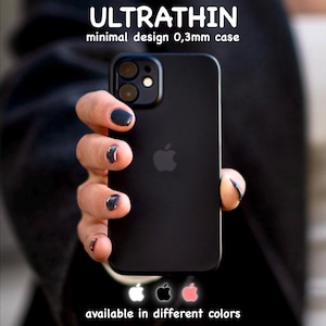 iPhone Case Slim Fit iPhone Case Ultra-Thin iPhone Case Minimal Design Wireless Charging Camera Protection for iPhone 16 15 14 13 12 11