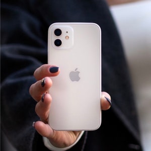 iPhone & Samsung Hülle 13 12 11 S21 Mini Pro Max Plus Ultra Schwarz Weiß Roségold Pink Blau Gold Klar Transparent Handyhülle Bild 2