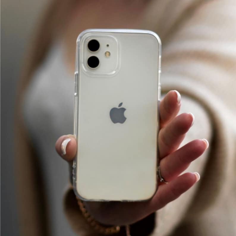 iPhone & Samsung Hülle 13 12 11 S21 Mini Pro Max Plus Ultra Schwarz Weiß Roségold Pink Blau Gold Klar Transparent Handyhülle Bild 6