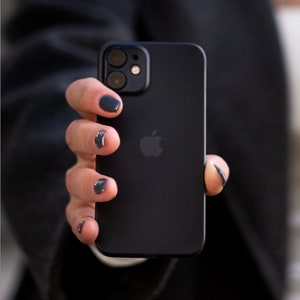 iPhone & Samsung Hülle 13 12 11 S21 Mini Pro Max Plus Ultra Schwarz Weiß Roségold Pink Blau Gold Klar Transparent Handyhülle Bild 3