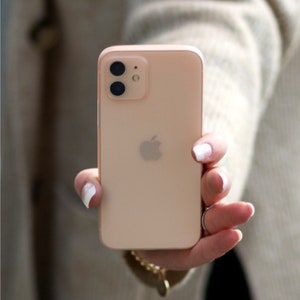 iPhone & Samsung Hülle 13 12 11 S21 Mini Pro Max Plus Ultra Schwarz Weiß Roségold Pink Blau Gold Klar Transparent Handyhülle Bild 4