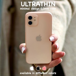 iPhone Case Slim Fit iPhone Case Ultra-Thin iPhone Case Minimal Design Wireless Charging Camera Protection for iPhone 16 15 14 13 12 11
