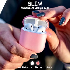 AirPods Case Slim Fit AirPods Case TPU Protective Silicone Cover Thin AirPods Case Minimal Design Wireless Charging For AirPods 1 2 Pro