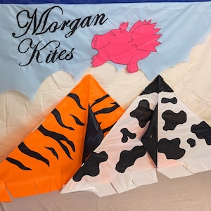 Morgan Delta kites limited edition Tiger/Cow/Zebra design. Superb Morgan Kite, handmade in GB by David Morgan, A truly amazing flyer.