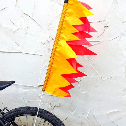 Anley Bike Safety Flag 1-ft W x 6-ft H Flag Kit A.FLAG.SAFETY.ORANGE at