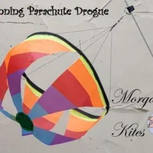 Spinning Parachute Drogue: Ripstop Kite Tail, Windsock for Camping