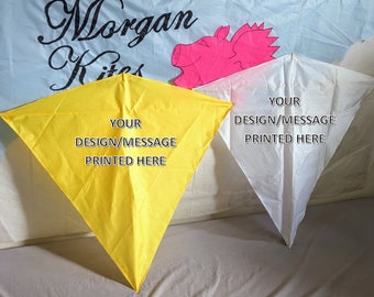 Custom design Kite - Traditional Malay Diamond with your design/ picture printed on the sail.