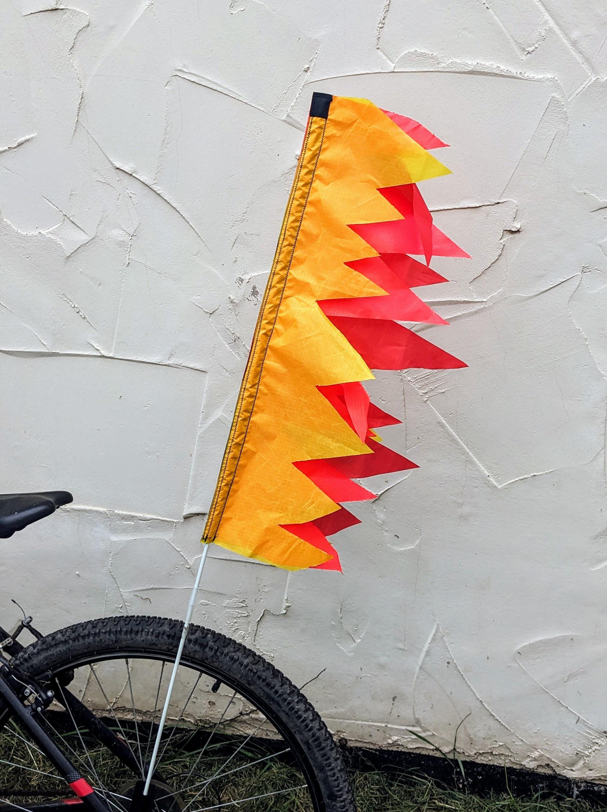 Sichtbare Flagge fr das Fahrrad: Handgefertigt in Grobritannien. - Etsy.de