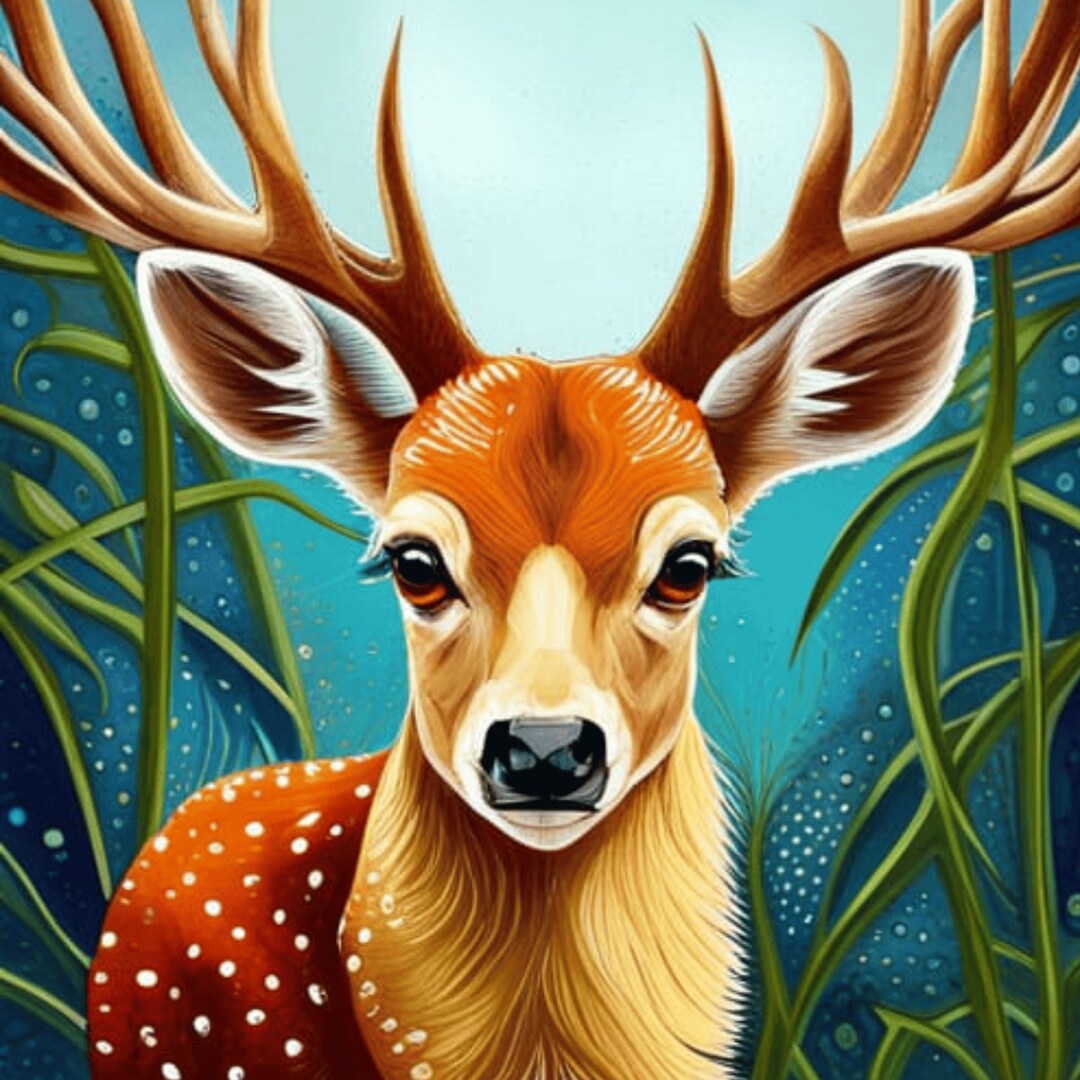 Little Deer Art Print AI Generated Printable Wall Art Handmade & Unique ...