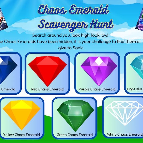 Chaos Emerald Scavenger Hunt