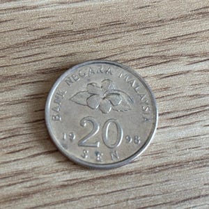 Malaysia 20 Sen Coins 1973-1998 various years