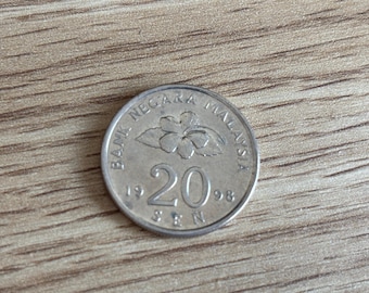 1973年マレーシア20セン硬貨 - Etsy 日本