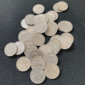 Queen Elizabeth Sixpence Coins, 1953-1967, Cupro Nickel