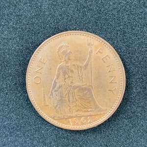 1962 Queen Elizabeth II Penny