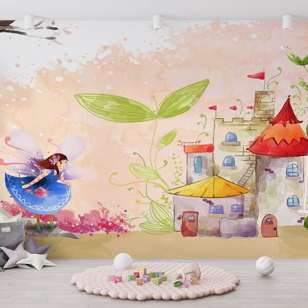 Alice in Wonderland Wallpaper Mural - Etsy New Zealand
