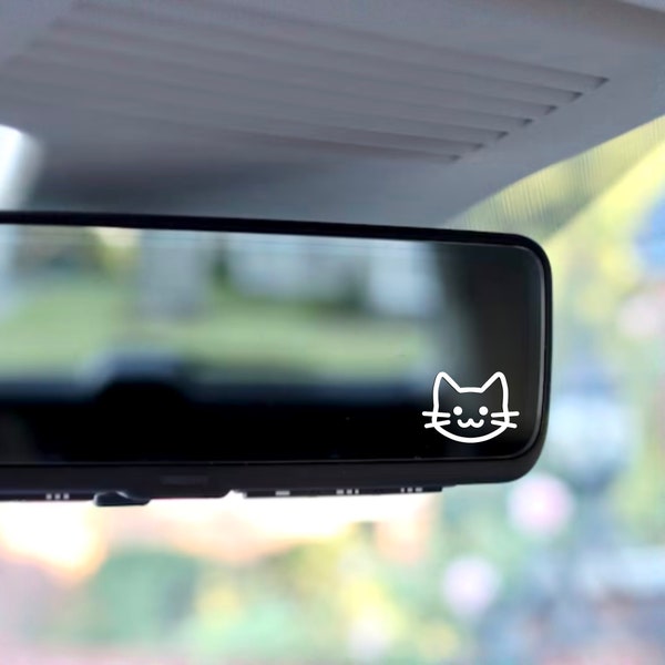 Cat Face Mini Decal