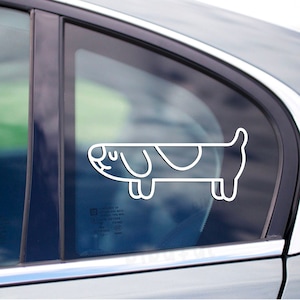 Long Dog Bluey Dog Decal