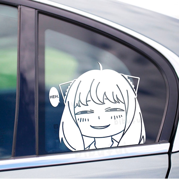 Heh Peeker Anime Decal