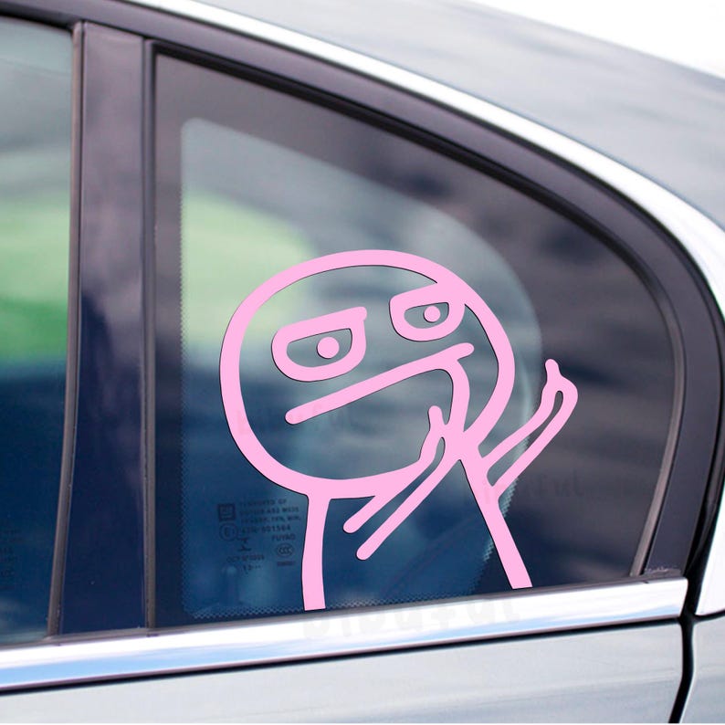 Middle Finger Man Sticker Middle Finger Stickman Peeker Decal - Etsy