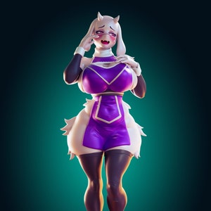 Thicc Toriel Resin Print | Unpainted