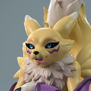 Renamon Pumpkin Resin Print | Unpainted