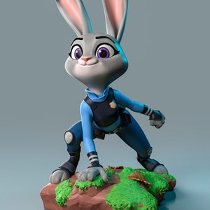 Police Rabbit Resin Print | Unpainted