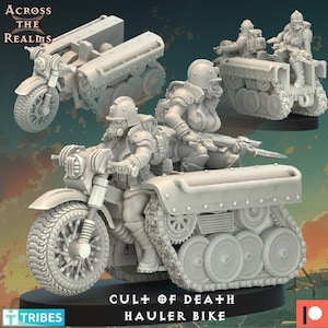 Cult of Death Hauler Bike - Printed Resin Miniatures