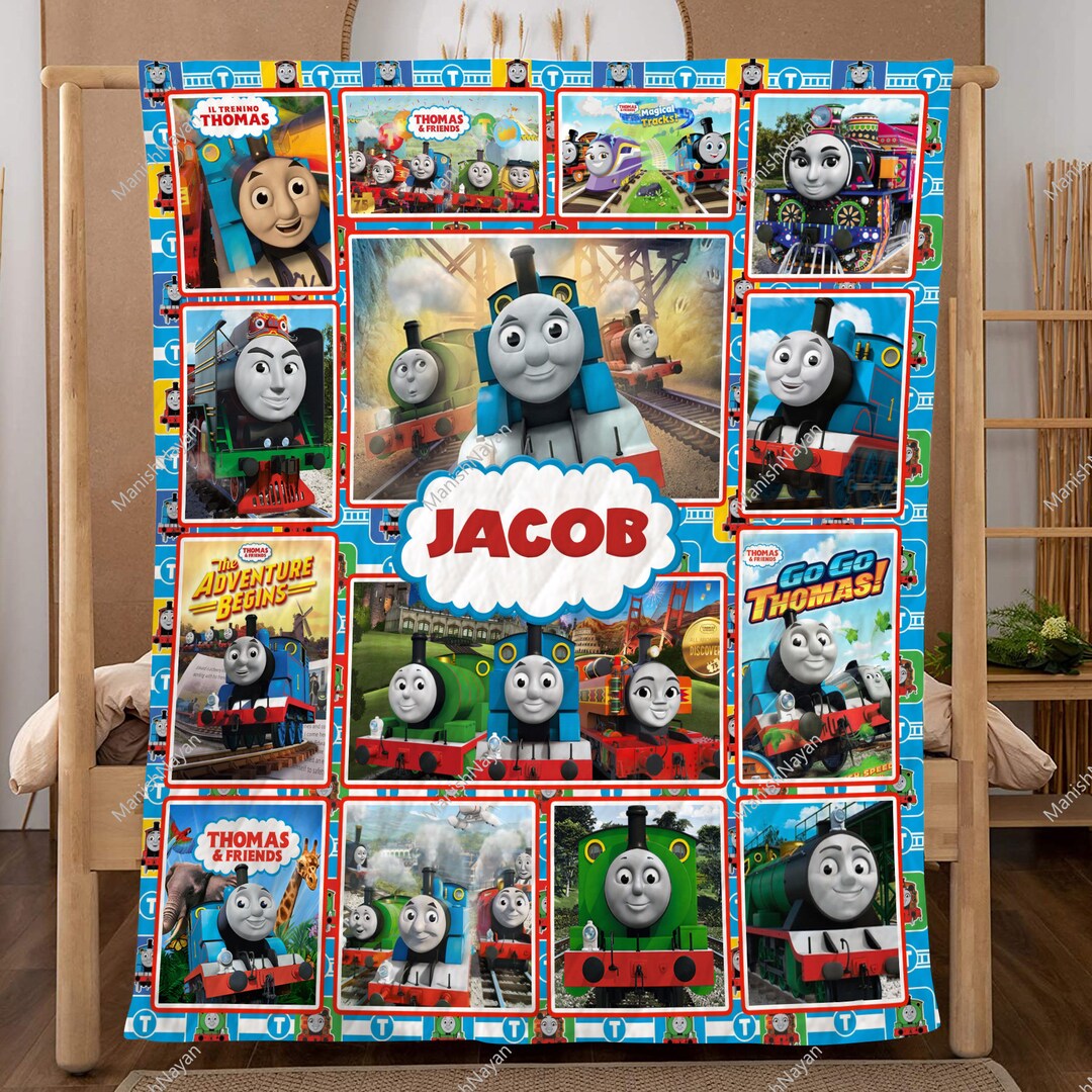 Personalized Thomas and Friends Quilt Blanket Thomas and Etsy