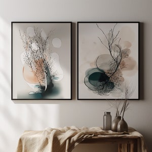 Coastal Farmhouse Navy Wall Art Gallery Wall Art Set Modern Wall Art Abstract Artprints Coastal Decor Posters Navy Blue Wall Art