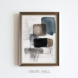 Minimalist Wall Art Brown Abstract Art Original Art Abstract Watercolor Brown Abstract Art Wall Prints Trendy Modern Wall Art