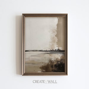 Relaxing Wall Art Earthy Wall Art Wall Decor Watercolor Landscape Tan Wall Art Bar Cart Art Neutral Gallery Wall Watercolor Strokes