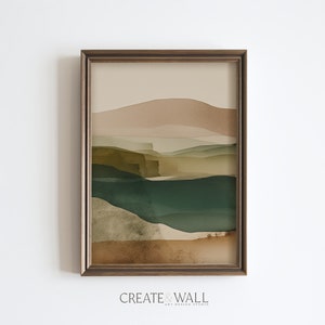 Mountain Art Bold Black Beige Japanese Wall Art Gallery Wall Art Set Nature Earth Tone Wall Art Above Bed Decor Neutral Wall Art