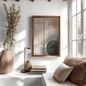 Zen Wall Art Earth Tone Wall Art Bar Cart Art Watercolor Landscape Earthy Wall Art Wall Prints Trendy Japandi Art Watercolor Strokes