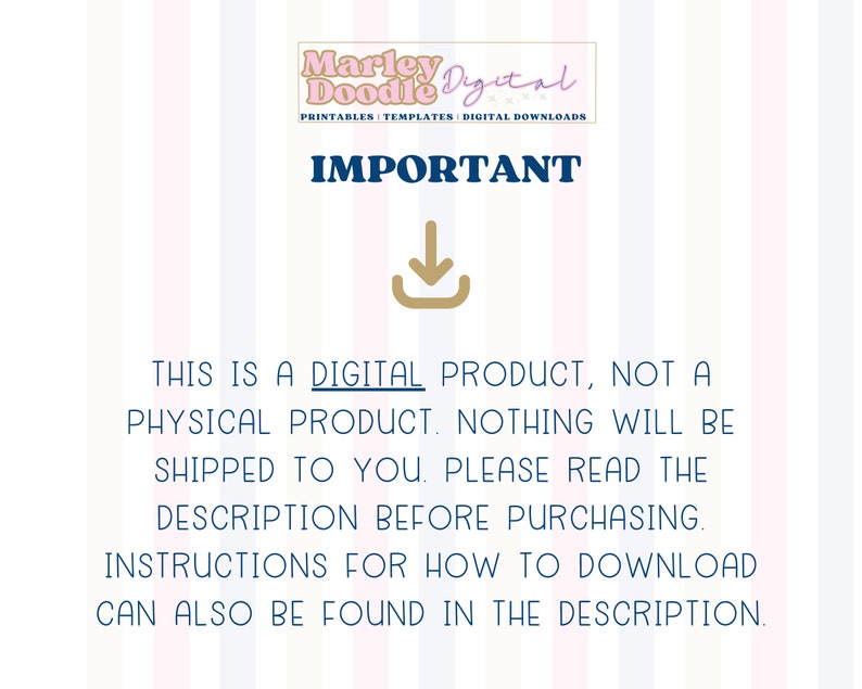 This is a digital download, nothing physical will be shipped.